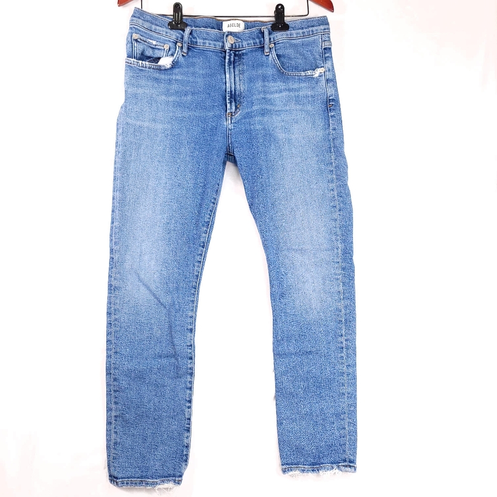 AGOLDE Toni Mid Rise Straight Denim Jeans